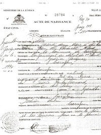 Acte De Naissance D Haiti Dans 4 A 8 Semaines