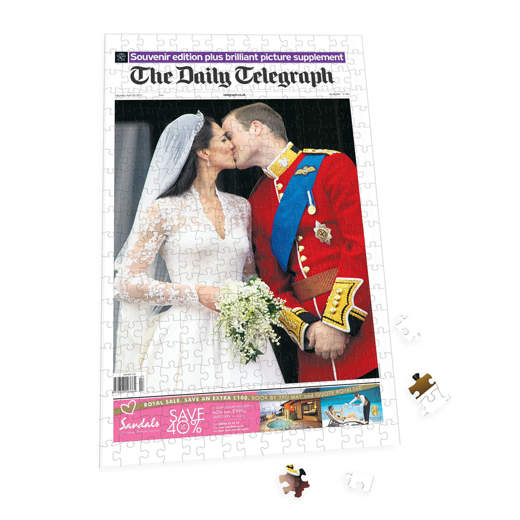 Personalised The Telegraph Front Page 400 Piece Jigsaw Puzzle