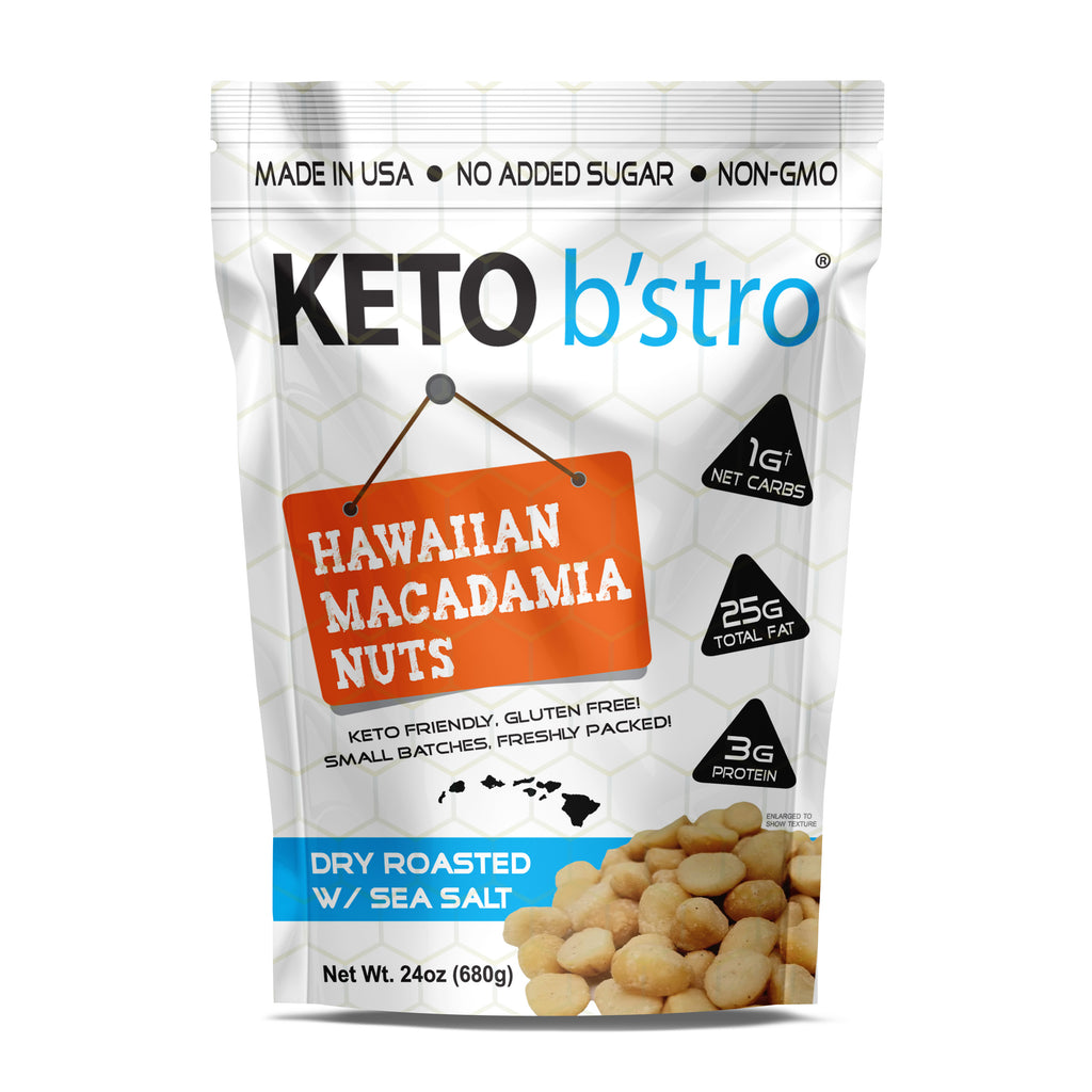 Keto B Stro Hawaiian Macadamia Nuts 24oz 138 Foods Inc
