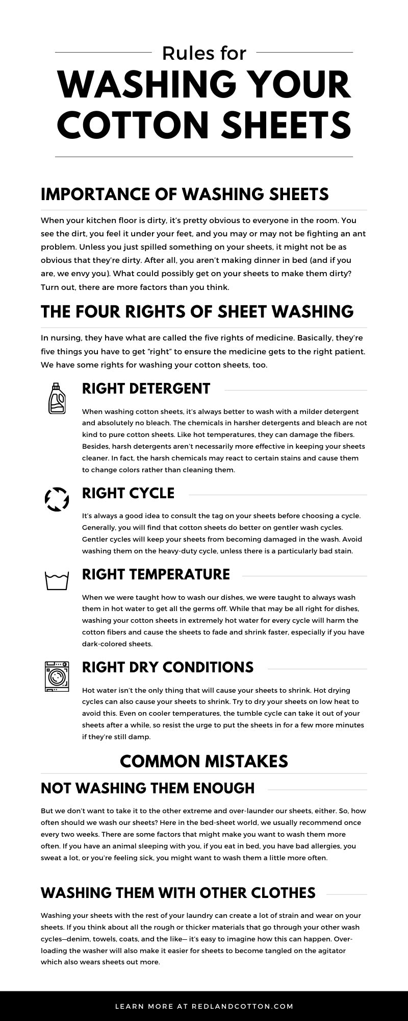 Rules For Washing Your Cotton Sheets