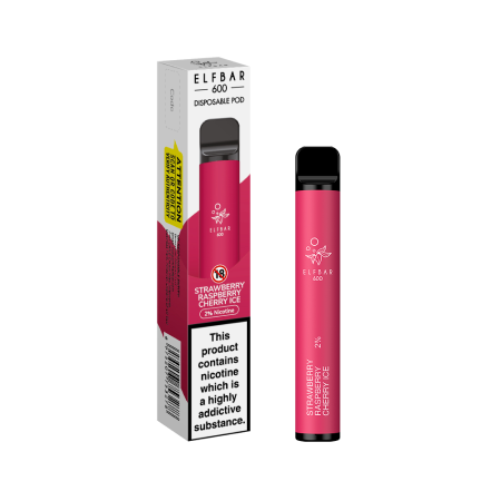 Elf Bar Strawberry Raspberry Cherry Ice Vapesdirect