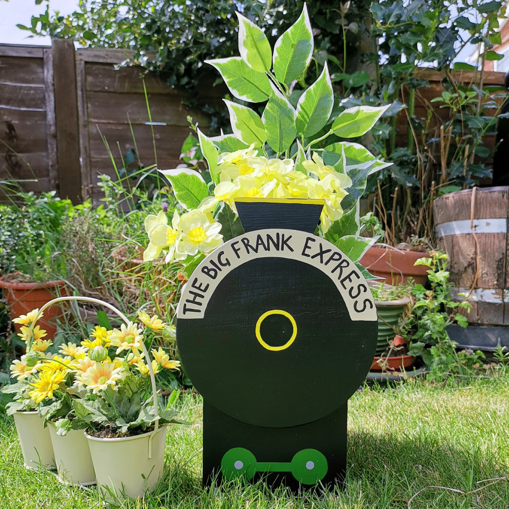 Personalised Steam Train Mini Planter Train Driver Retirement Gift Lindleywood