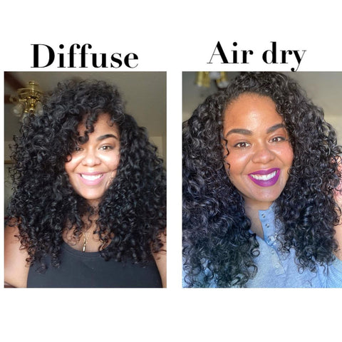 How To Air Dry Vs Diffuse Tips For Using A Hair Diffuser For Curly Hair Rizos Curls