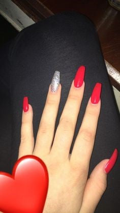 20 Creative Red Acrylic Nail Designs Beautybigbang