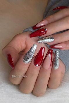 20 Creative Red Acrylic Nail Designs Beautybigbang