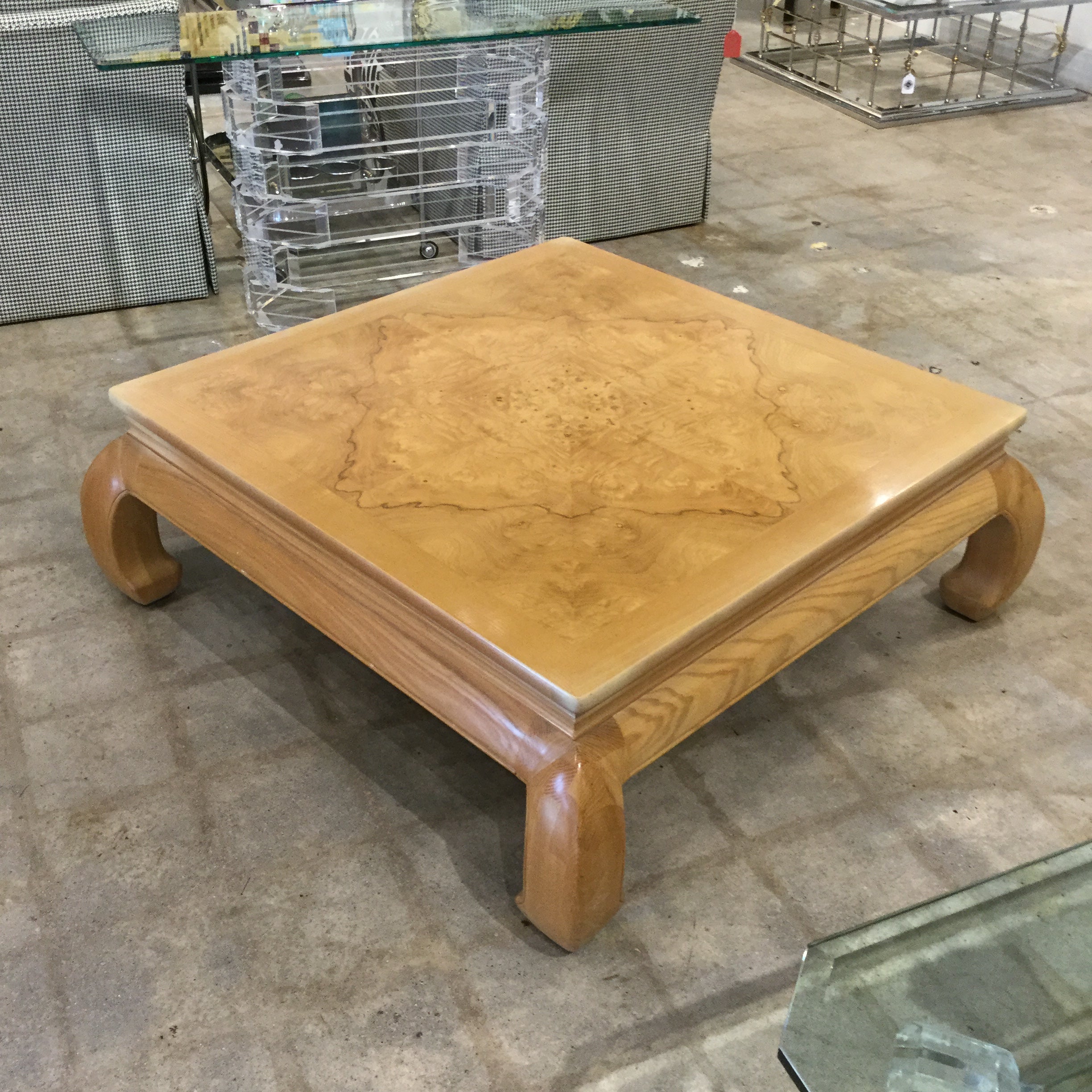 Henredon Scene Ii Burlwood Coffee Table Park Eighth