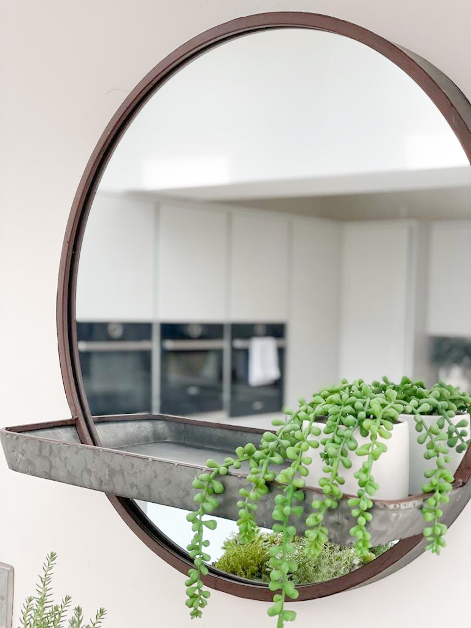 Industrial Round Mirror Loft 1850