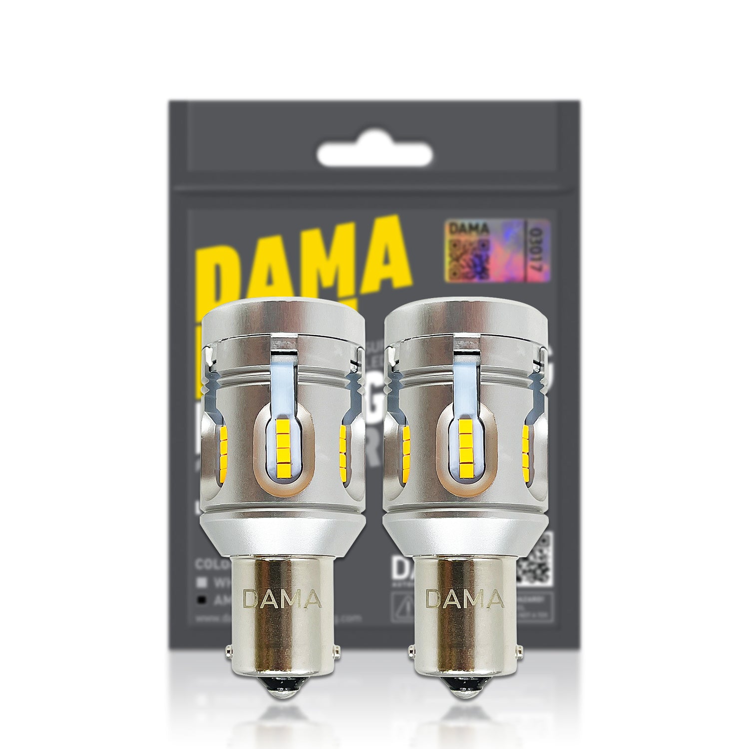 1156 Dama Mini White Amber Led Light Bulbs 24csp Pack Of 2 Hid Concept