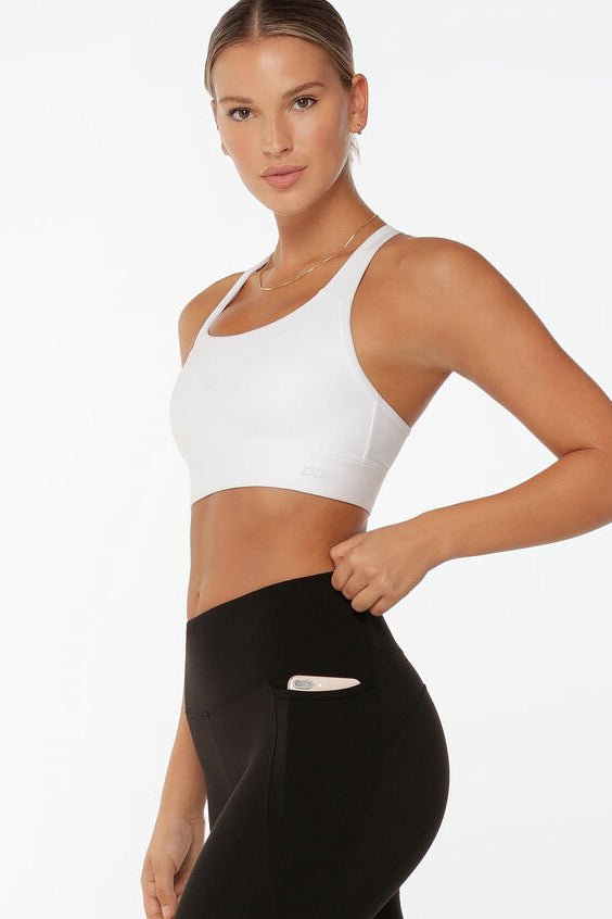 Compress Compact Sports Bra White Shop Lorna Jane At Goals Nz Www Goalsstore Com