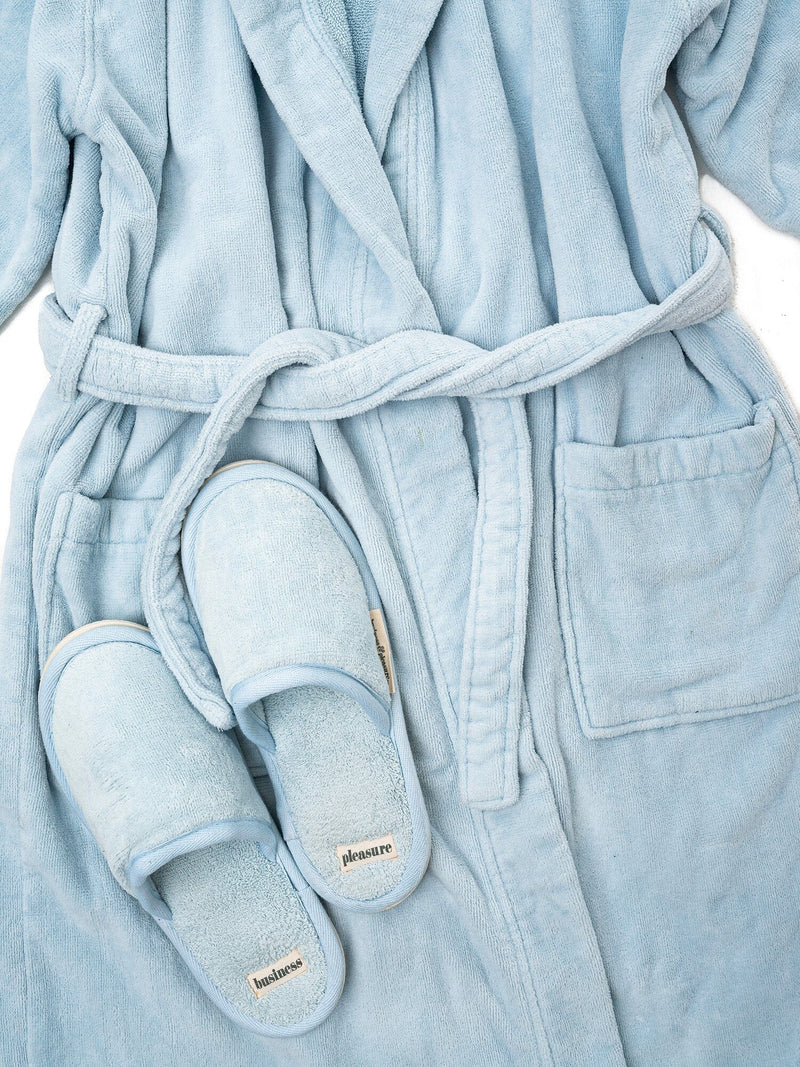 Robe Slipper Set Vintage Blue Business Pleasure Co