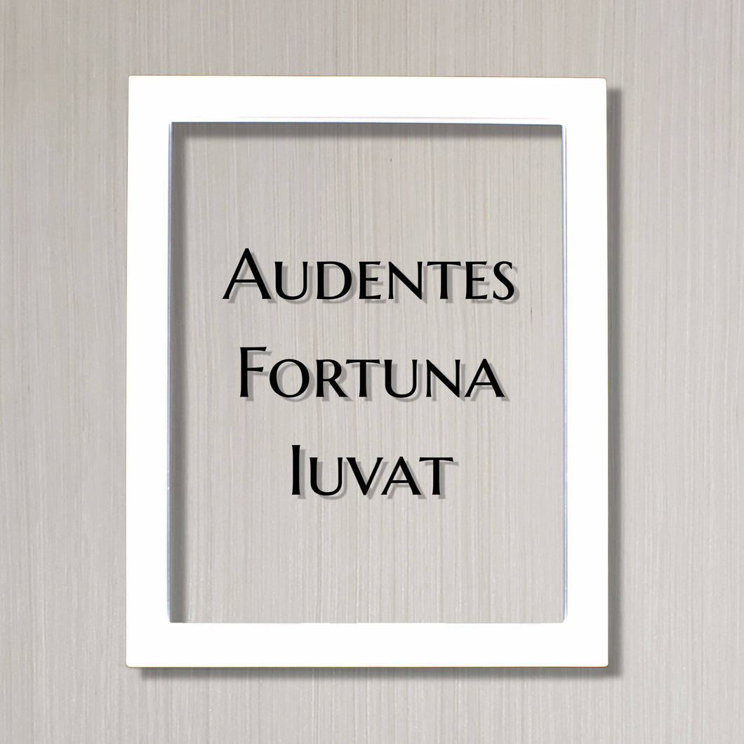 Audentes Fortuna Iuvat Floating Quote Latin Proverb Fortune Favo The Burnt Branch