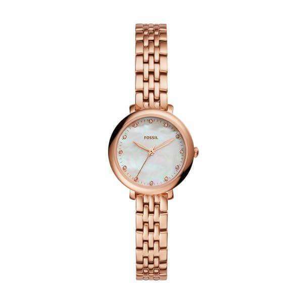 Fossil Es4031 Jacqueline Mini Mother Of Pearl Dial Ladies Rose Gold Balilene
