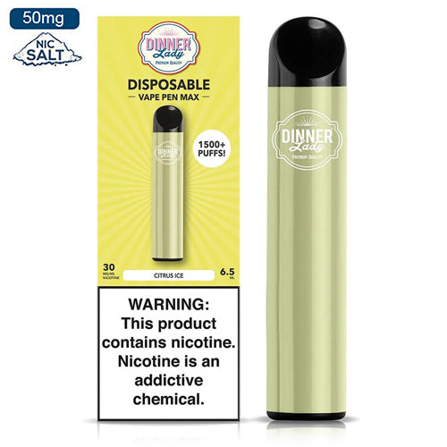 Dinner Lady Max Disposable 5 Salt Nic 1500 Puffs Uk