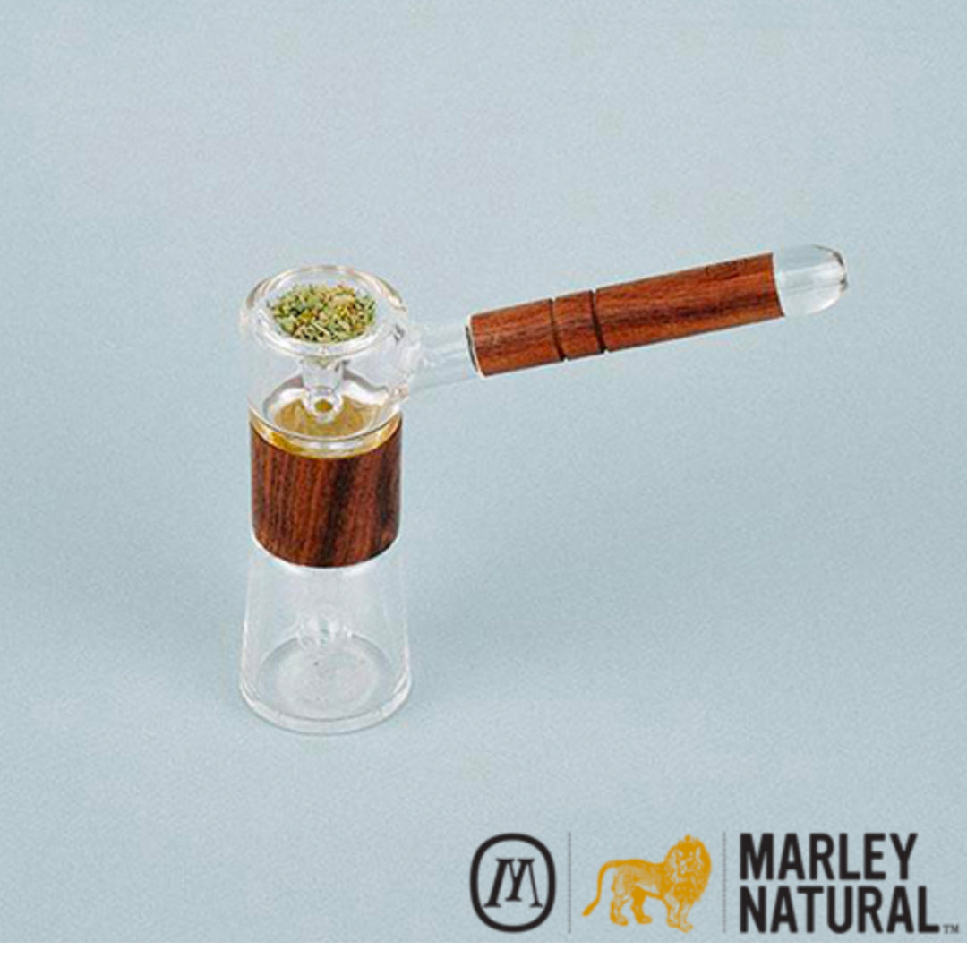 Marley Natural Glass Walnut Bubbler