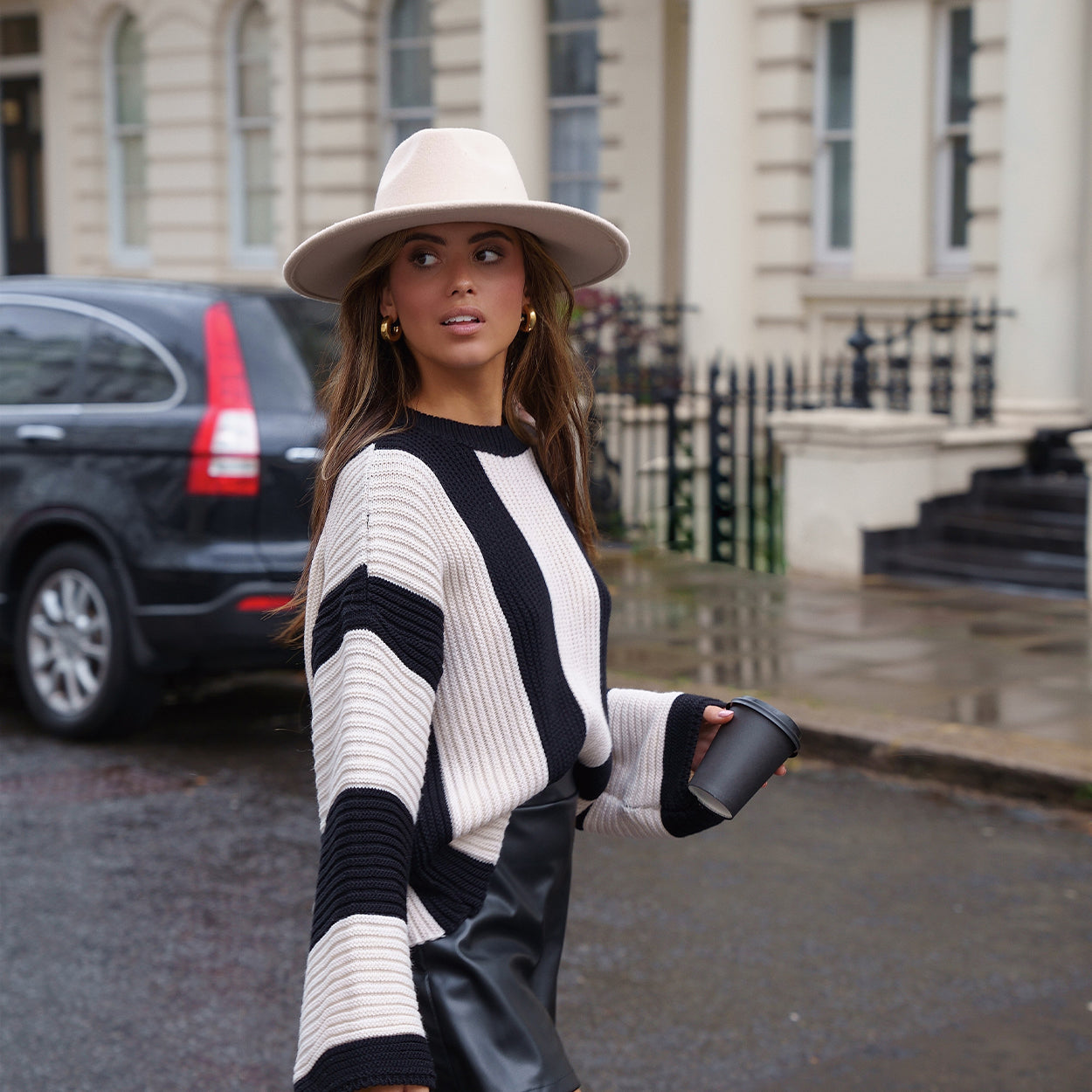 Beige Cowboy Hoed Olivia Kate