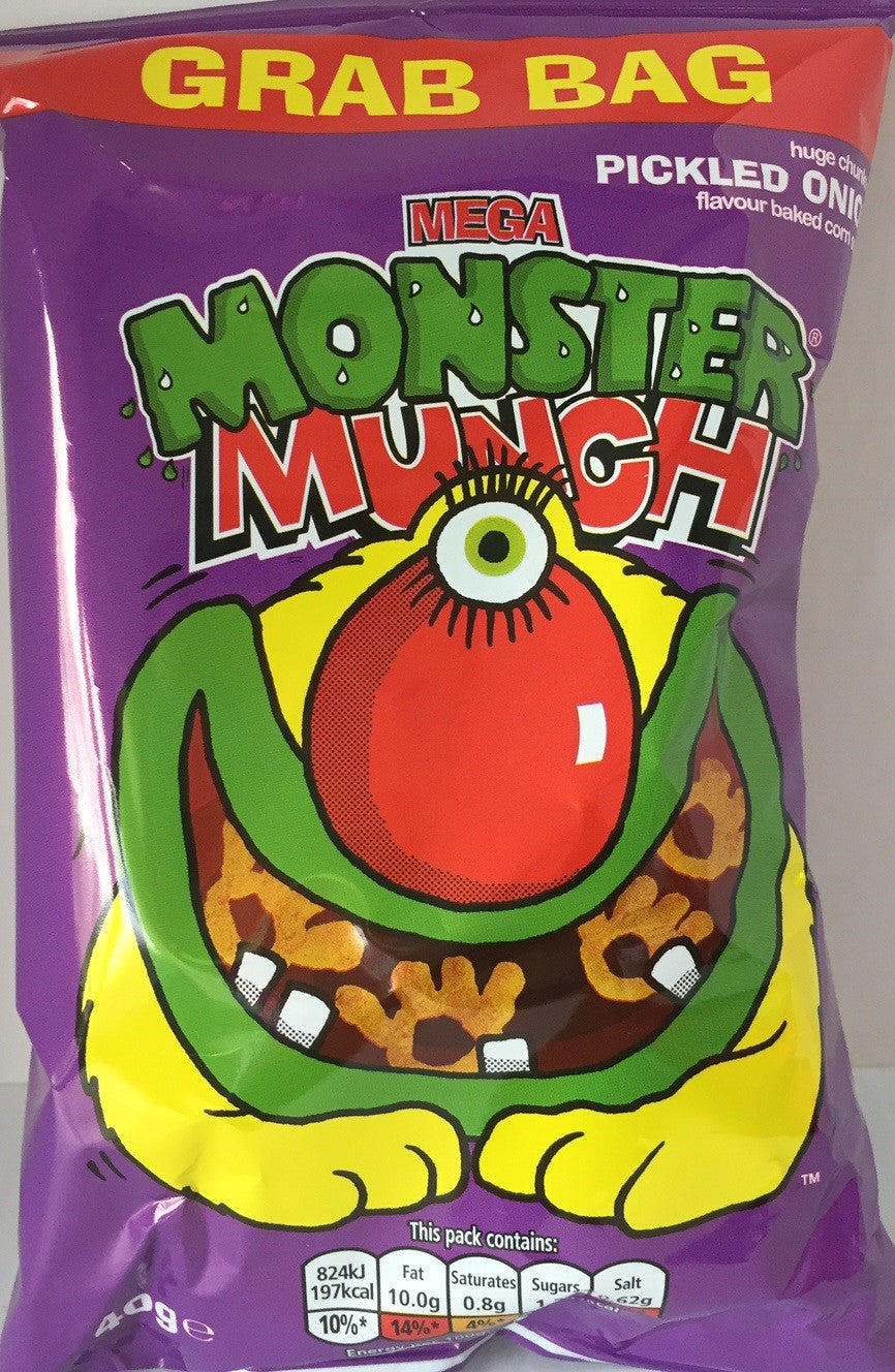 Walkers Crisps Monster Munch Pickled Onion 6 Pk Jolly Grub