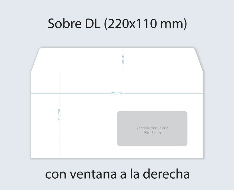 Plantilla Troquel Vectorial Para Sobre Con Impresion Total C4 C5 Dl