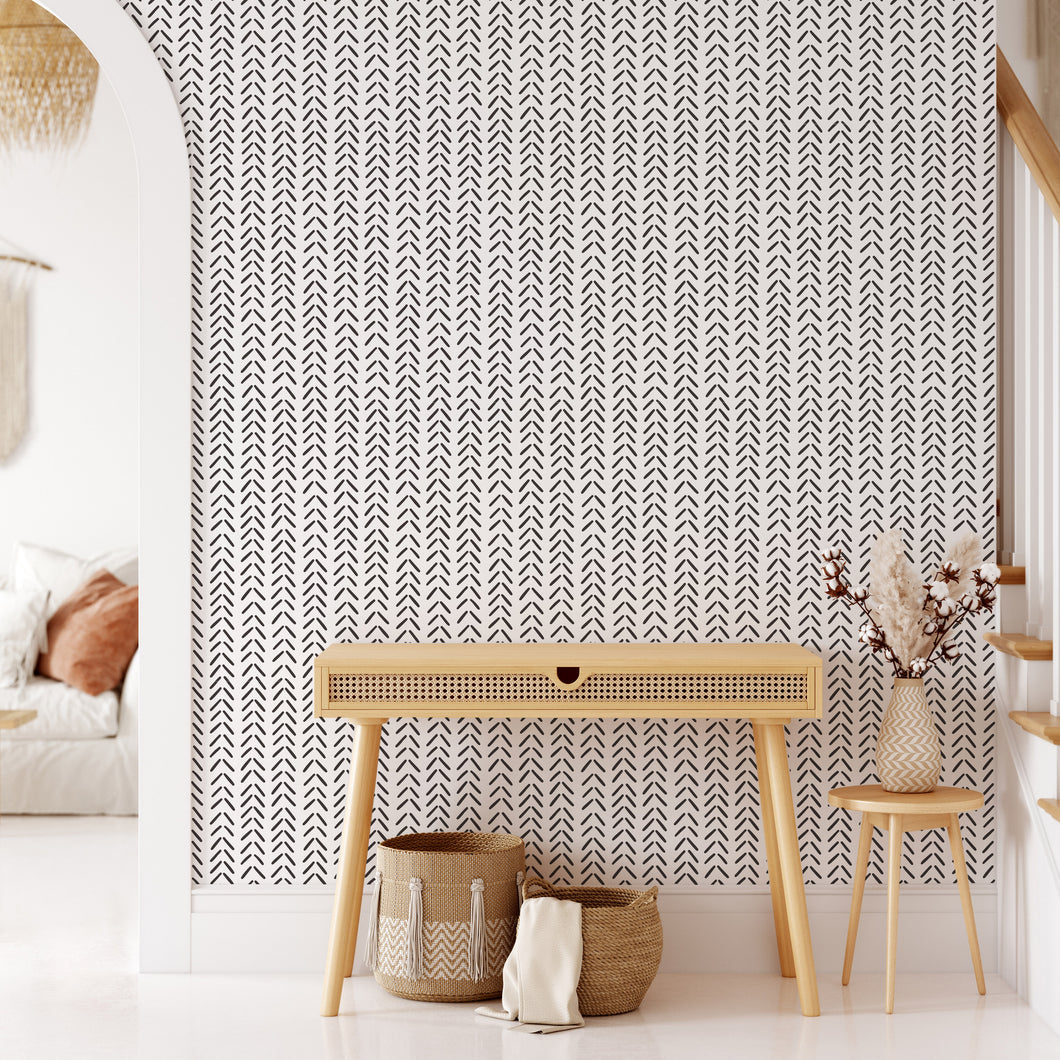 Chevron Self Adhesive Wallpaper Nutmeg Studio