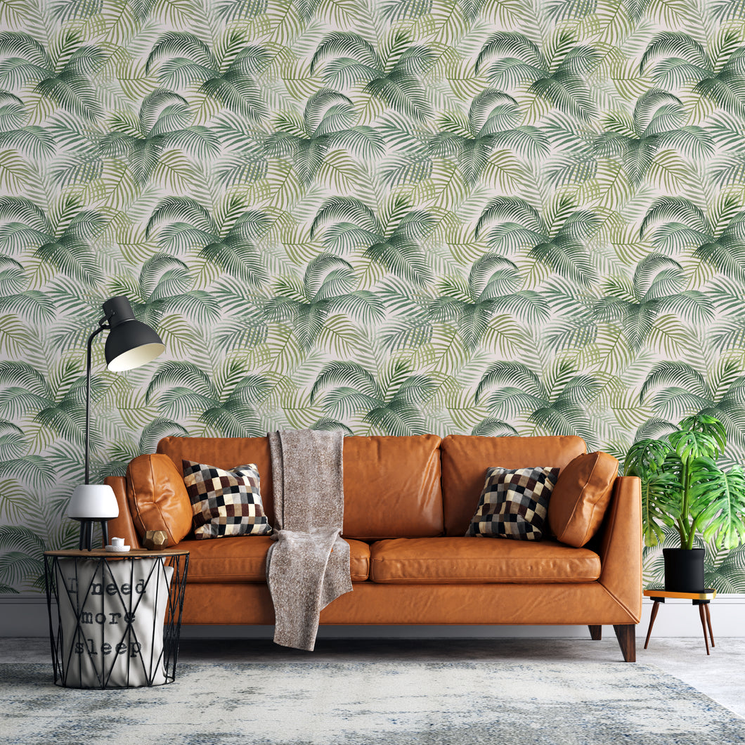 Tropical Leaves Self Adhesive Wallpaper Nutmeg Studio