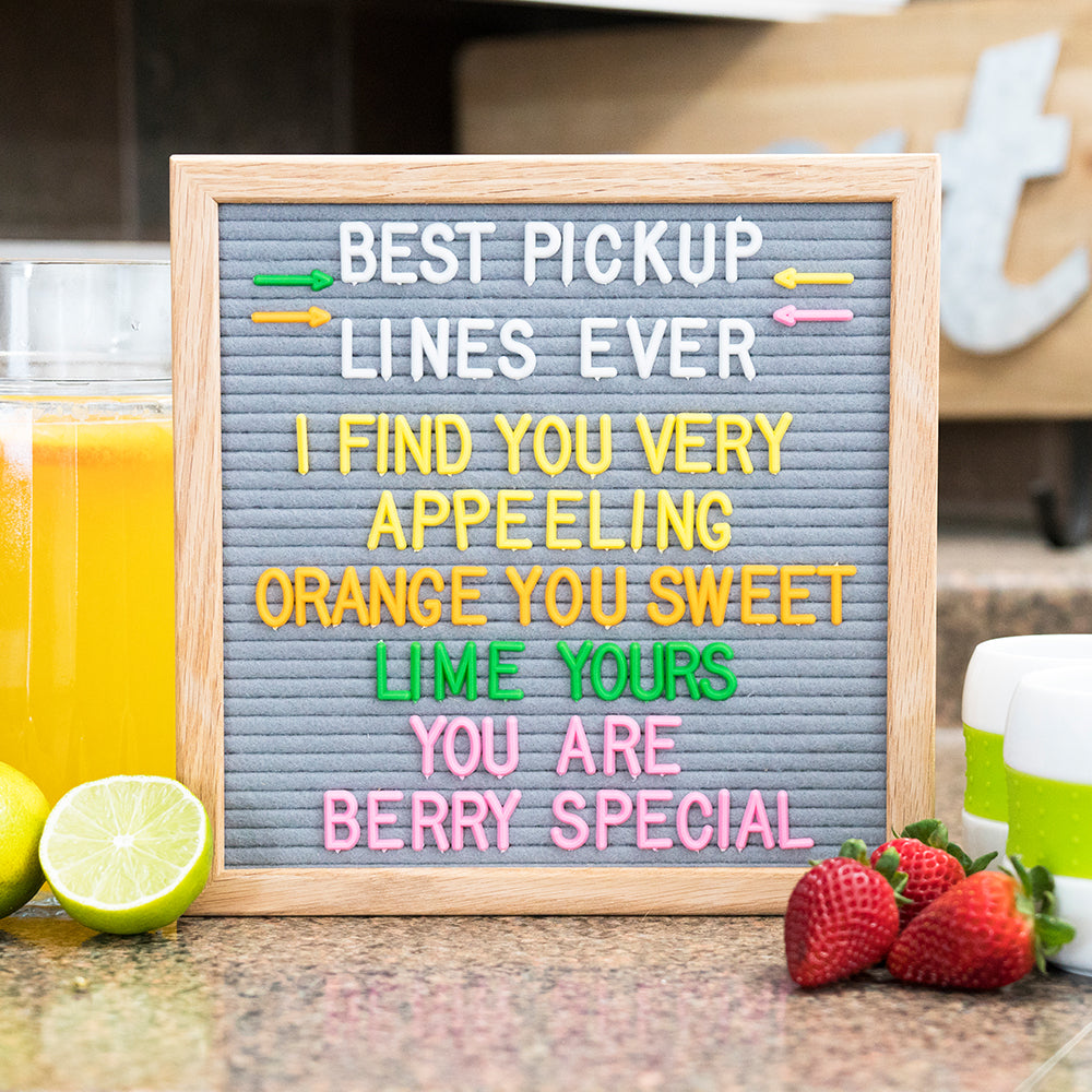 3 4 Citrus Celebration Letter Set 600 Piece Felt Like Sharing