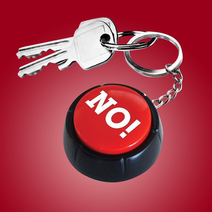 The No Button Sound Effects Keyring 10 Pre Recorded Ways To Say No Yellow Octopus