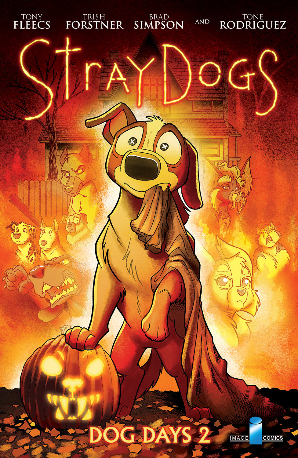Stray Dogs Dog Days 2 Of 2 B Tony Fleecs Horror Movie Variant Trick Golden Apple Comics