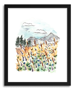 Fine Art Print Landscape Wildflower Field By Artist Peggy Dean Art Crate