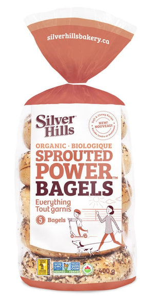 Everything Sprouted Power Bagels By Silver Hills Bakery 400g Smoothiesgo