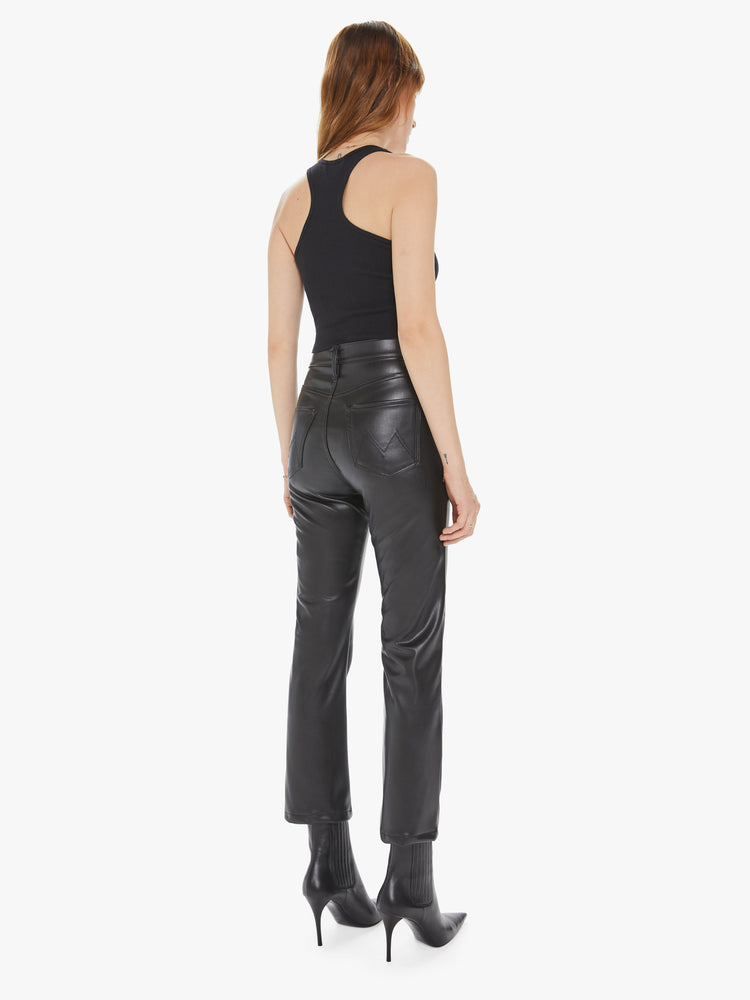 High Waisted Rider Ankle Black Mother Denim