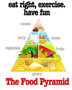 The Food Pyramid Poster 16 20 Bentpublishing