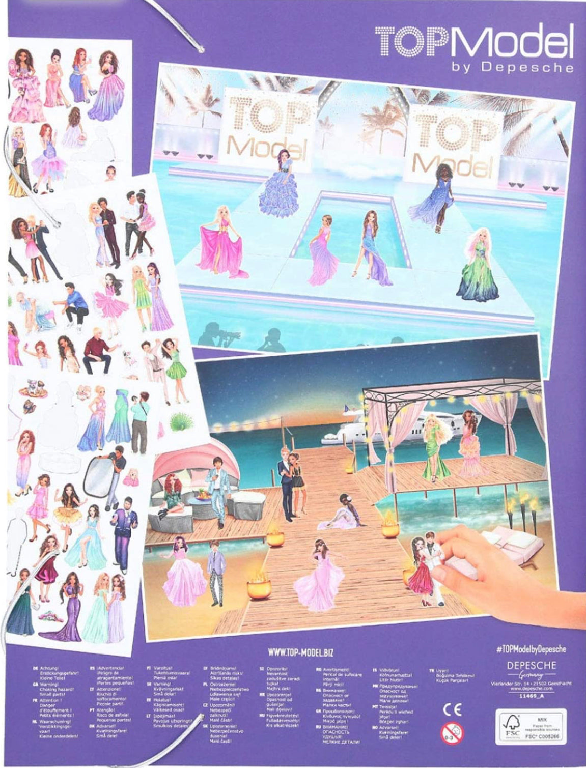 Topmodel Stickerworld Glamour Album Nora Katie