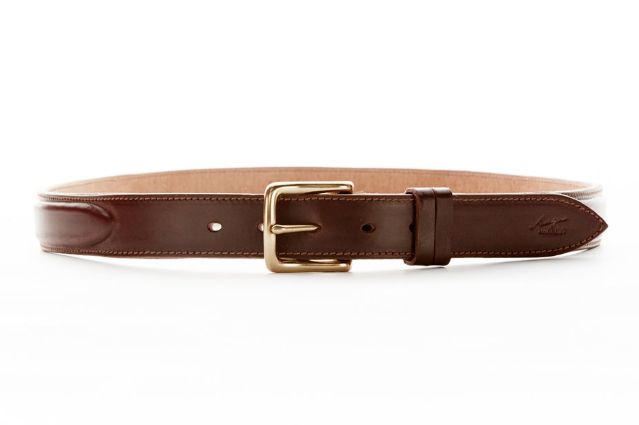 Men S Leather London Belt Cognac Shop Leather Belts Australia Angus Barrett Saddlery