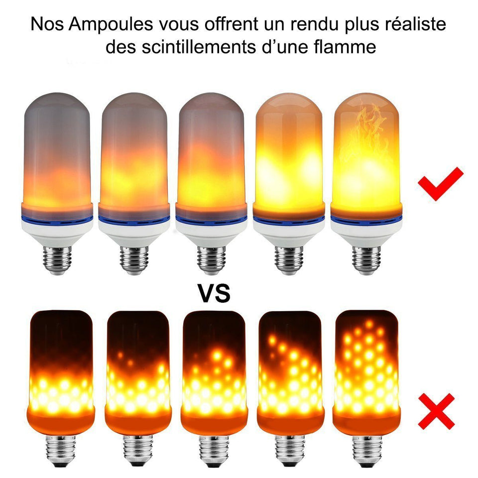 Ampoule Led A Effet Flamme L Ampoule Qui A L Ame D Une Flamme Megahotdeal Fr
