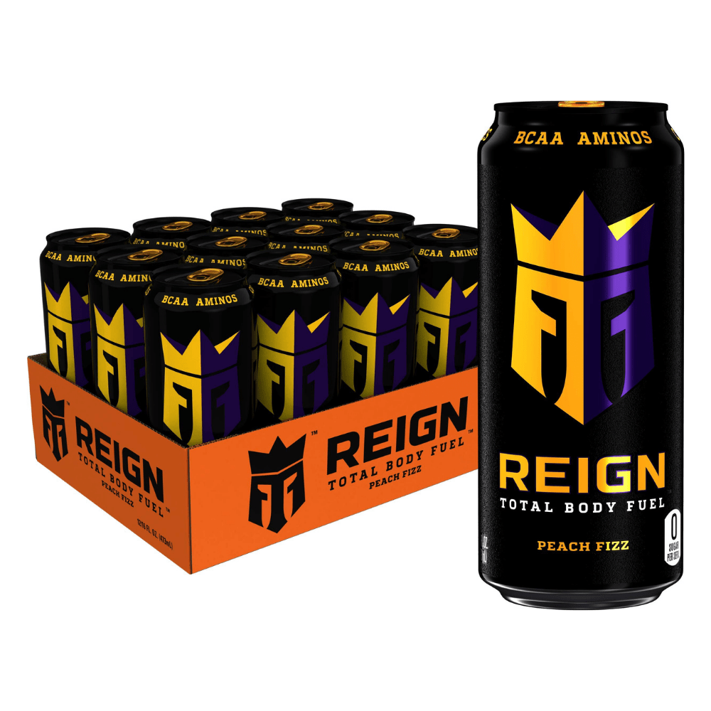 Reign Total Body Fuel Energy Drink Box 500ml X 12 Uk Cans Protein Package