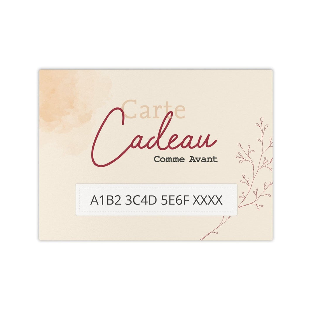E Carte Cadeau Comme Avant ᐅ Ecologique Et Dematerialisee