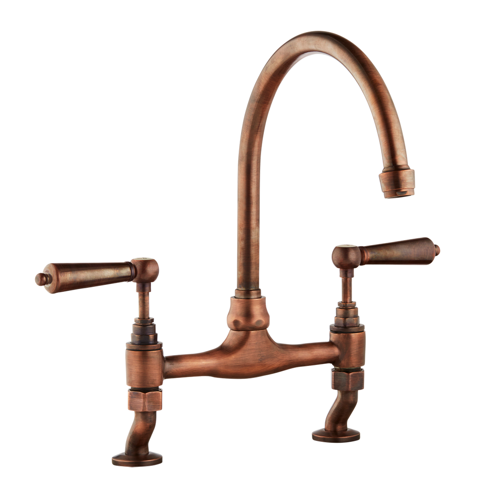 Traditional Kitchen Bridge Mixer Tap Metal Levers Belfastsinksnz
