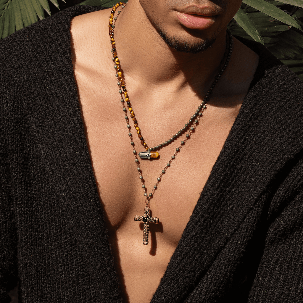 Best 14 Mens Beaded Necklaces For Spirituality Style