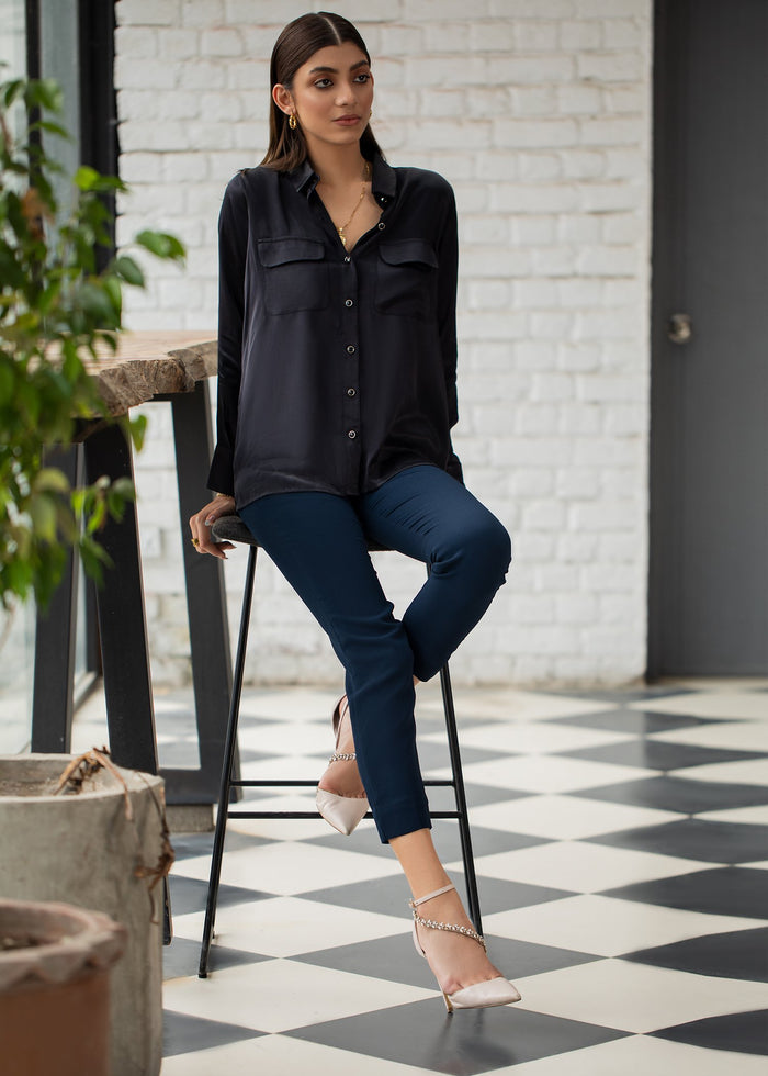 Black Silk Shirt Laam