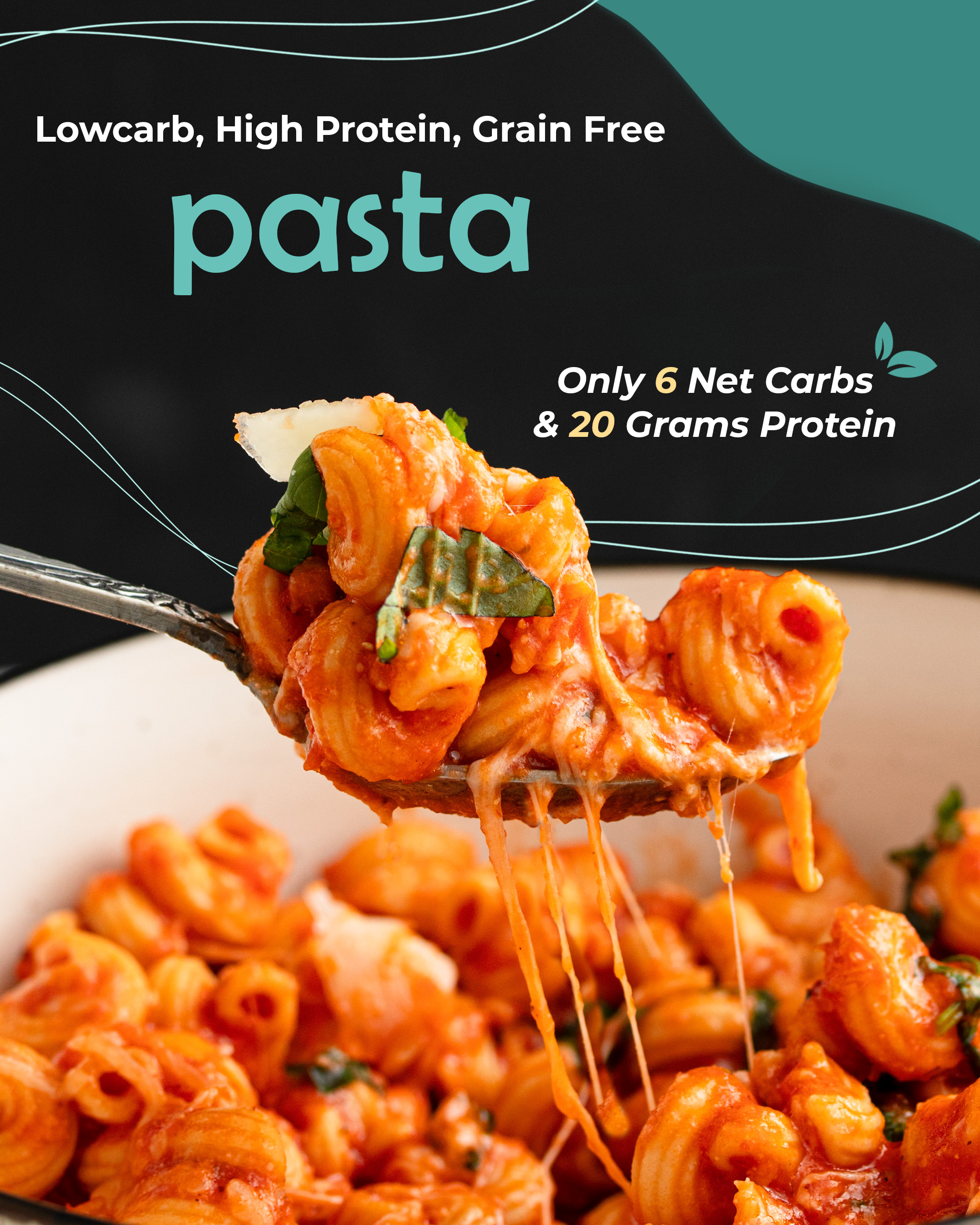 Kaizen Low Carb High Protein Pasta 8 Oz Mission Nutrition