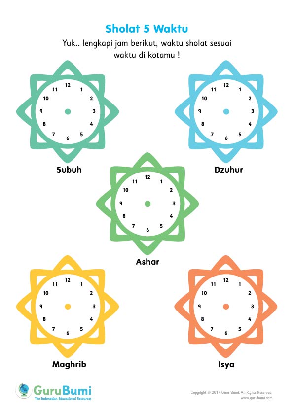 Gambar Jam Waktu Sholat Subuh