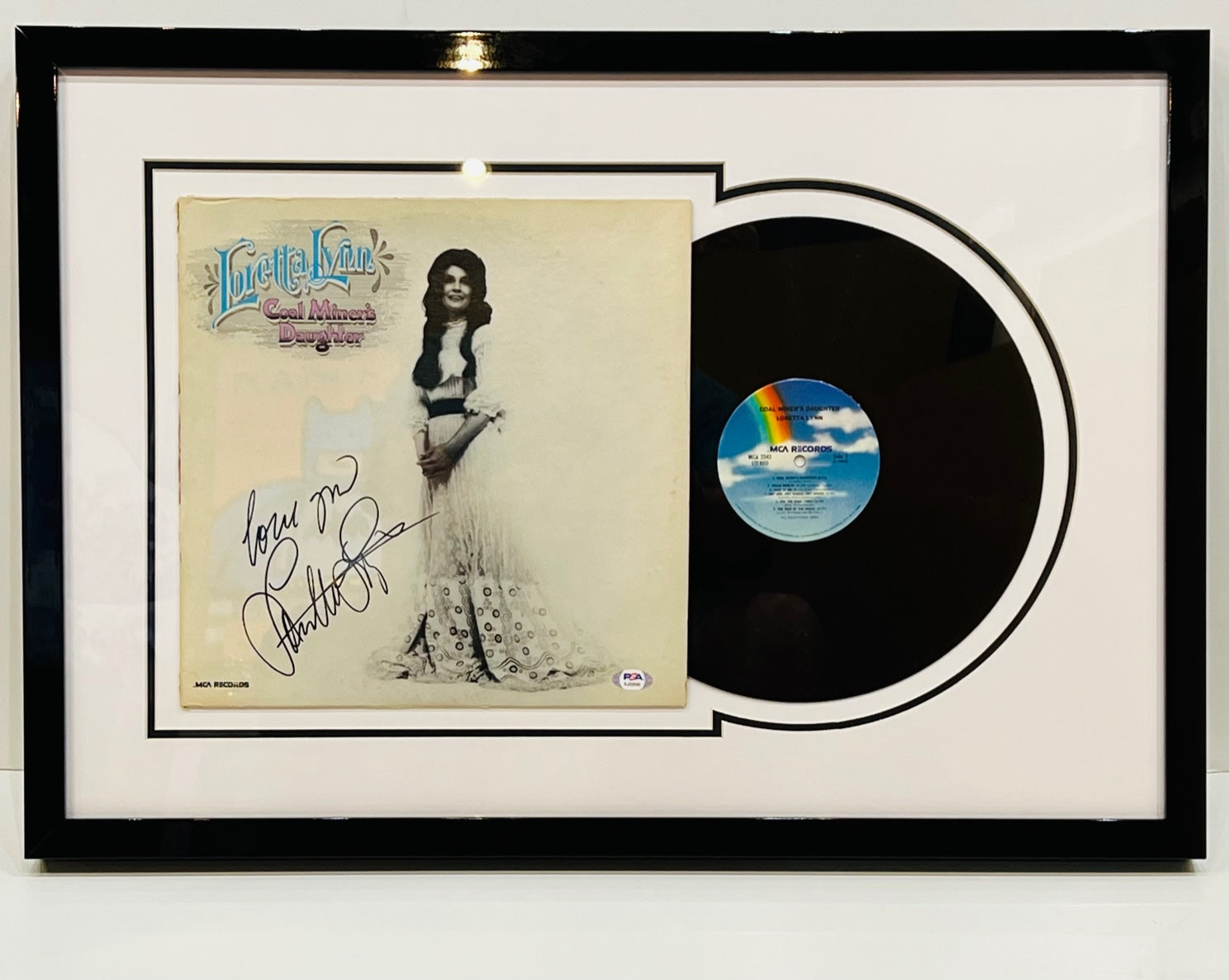 Coal Miner S Daughter Album Cover Vinyl Set Up Hand Signed By Lo Zazoo Fine Art Gallery