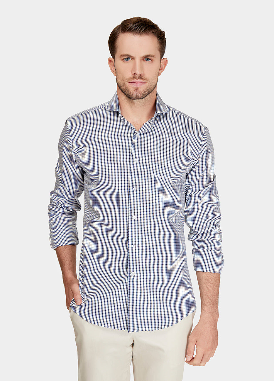 Camisa Cuadros Vichy Negra Havoc