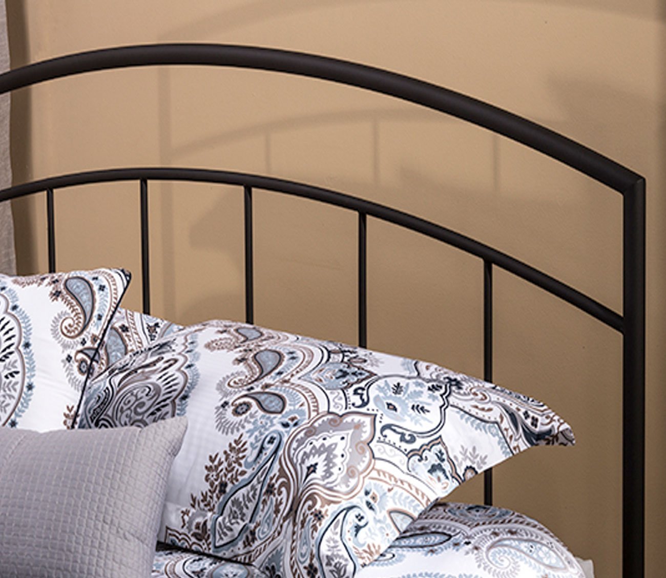 Julia Arched Black Metal Headboard City Mattress
