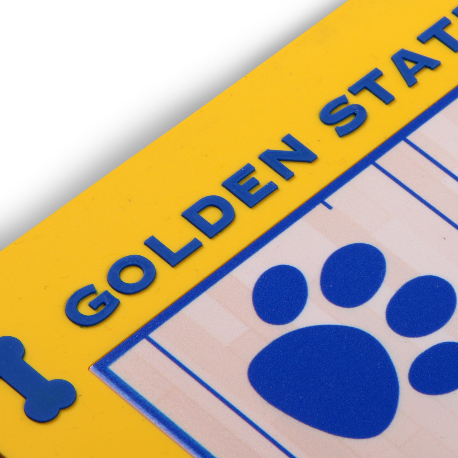 Golden State Warriors Food Court Pet Feeding Mat Pvc Nap Cap