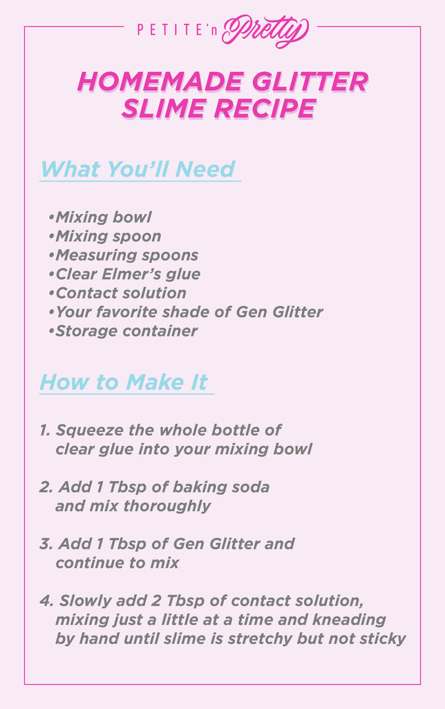 How To Make Glossy Slime At Home In 4 Easy Steps Petite N Pretty A Beauty Brand Leading The Sparkle Revolution