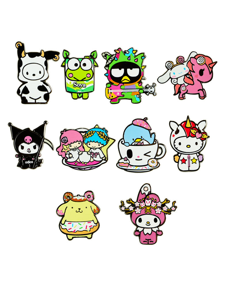 Tokidoki X Hello Kitty And Friends Enamel Pin Blind Box
