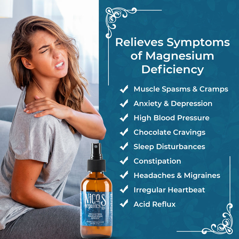Pure Zechstein Magnesium Oil Spray 4 Oz Vegan Nico S Organics