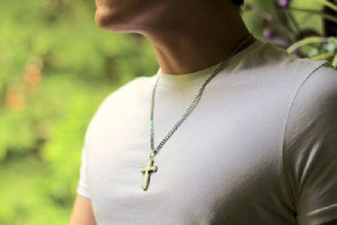 Mens Cross Necklace Atrio Hill