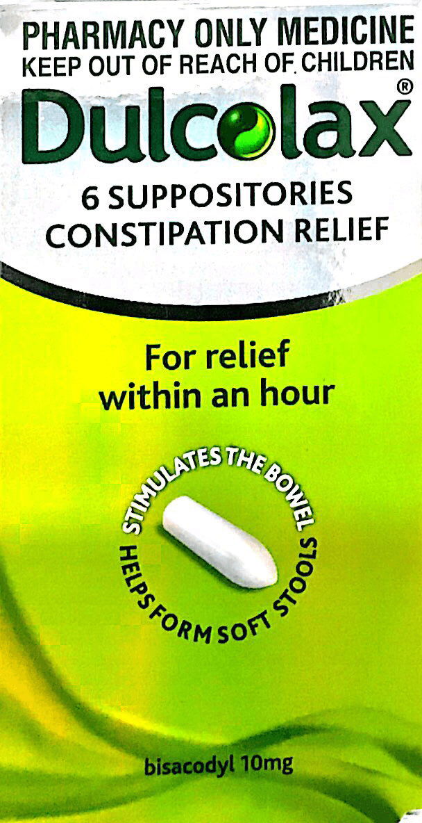 Dulcolax Constipation Relief 6 Suppositories 4 99