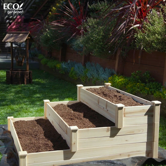 Tiered Raised Garden Beds 3 Tier Raised Bed Wooden Planter Ecogardener